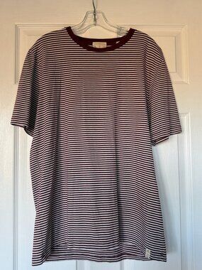 SCOTCH & SODA Red & White Striped Tee